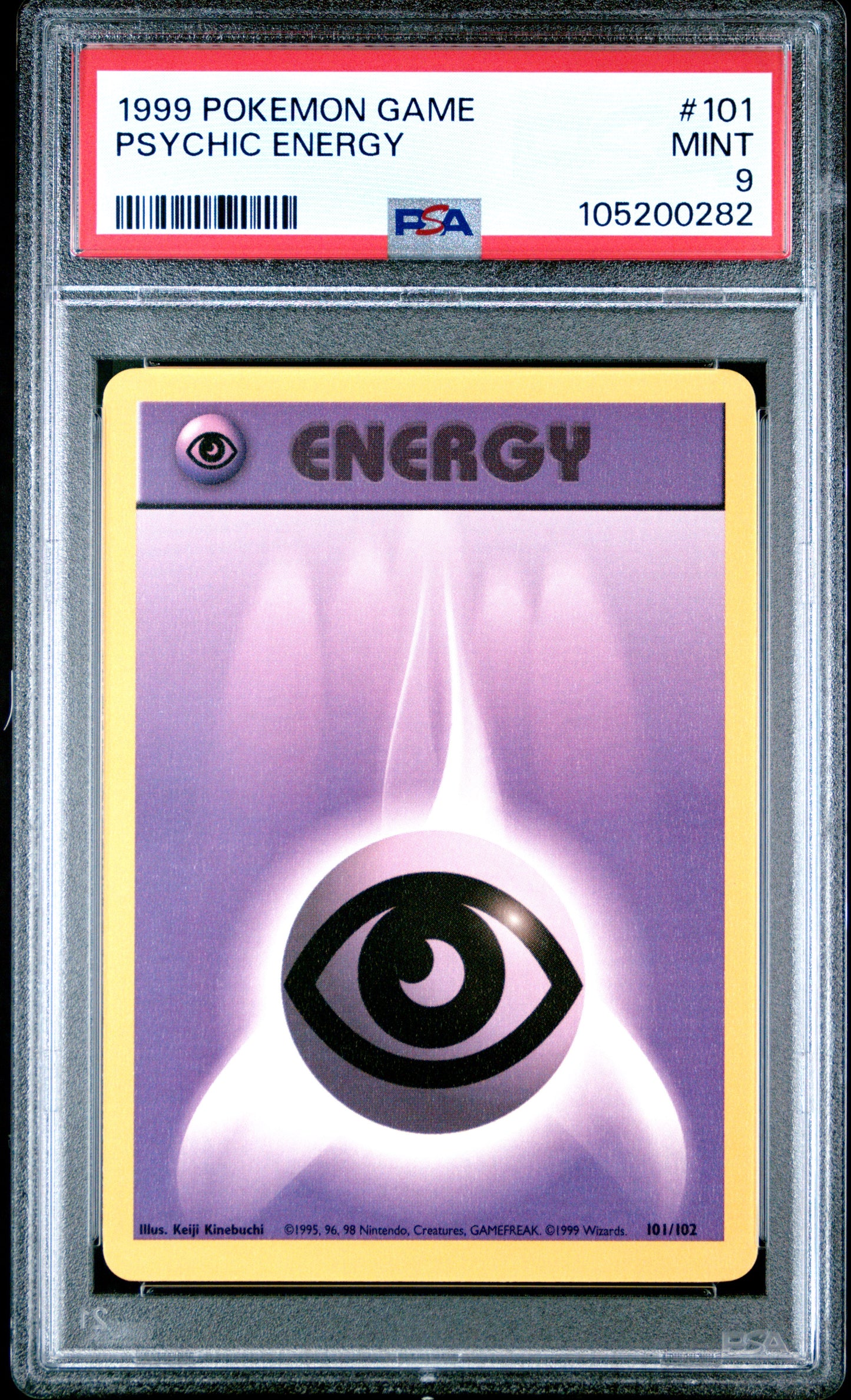 PSYCHIC ENERGY 101/102 Unlimited POKEMON GAME PSA9 MINT 9 PSA population 513 <a href=https://www.psacard.com/cert/105200282/psa>https://www.psacard.com/cert/105200282/psa</a>