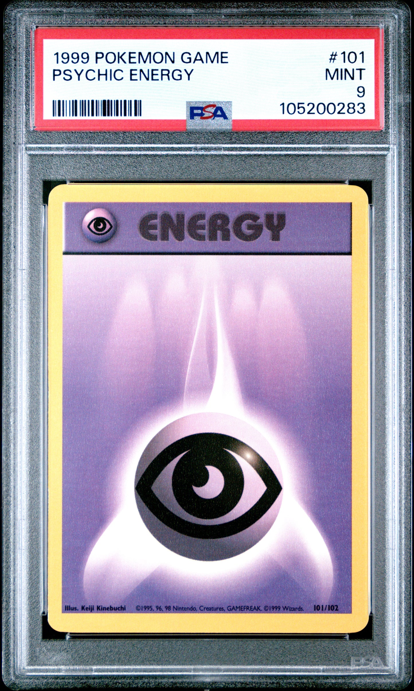 PSYCHIC ENERGY 101/102 Unlimited POKEMON GAME PSA9 MINT 9 PSA population 513 <a href=https://www.psacard.com/cert/105200283/psa>https://www.psacard.com/cert/105200283/psa</a>