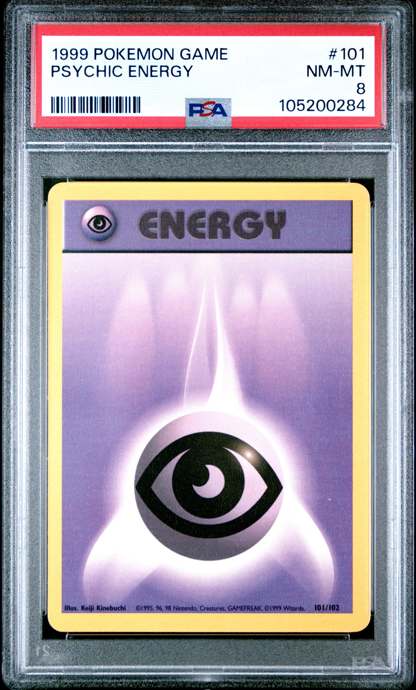 PSYCHIC ENERGY 101/102 Unlimited POKEMON GAME PSA8 NM-MT 8 PSA population 195 <a href=https://www.psacard.com/cert/105200284/psa>https://www.psacard.com/cert/105200284/psa</a>