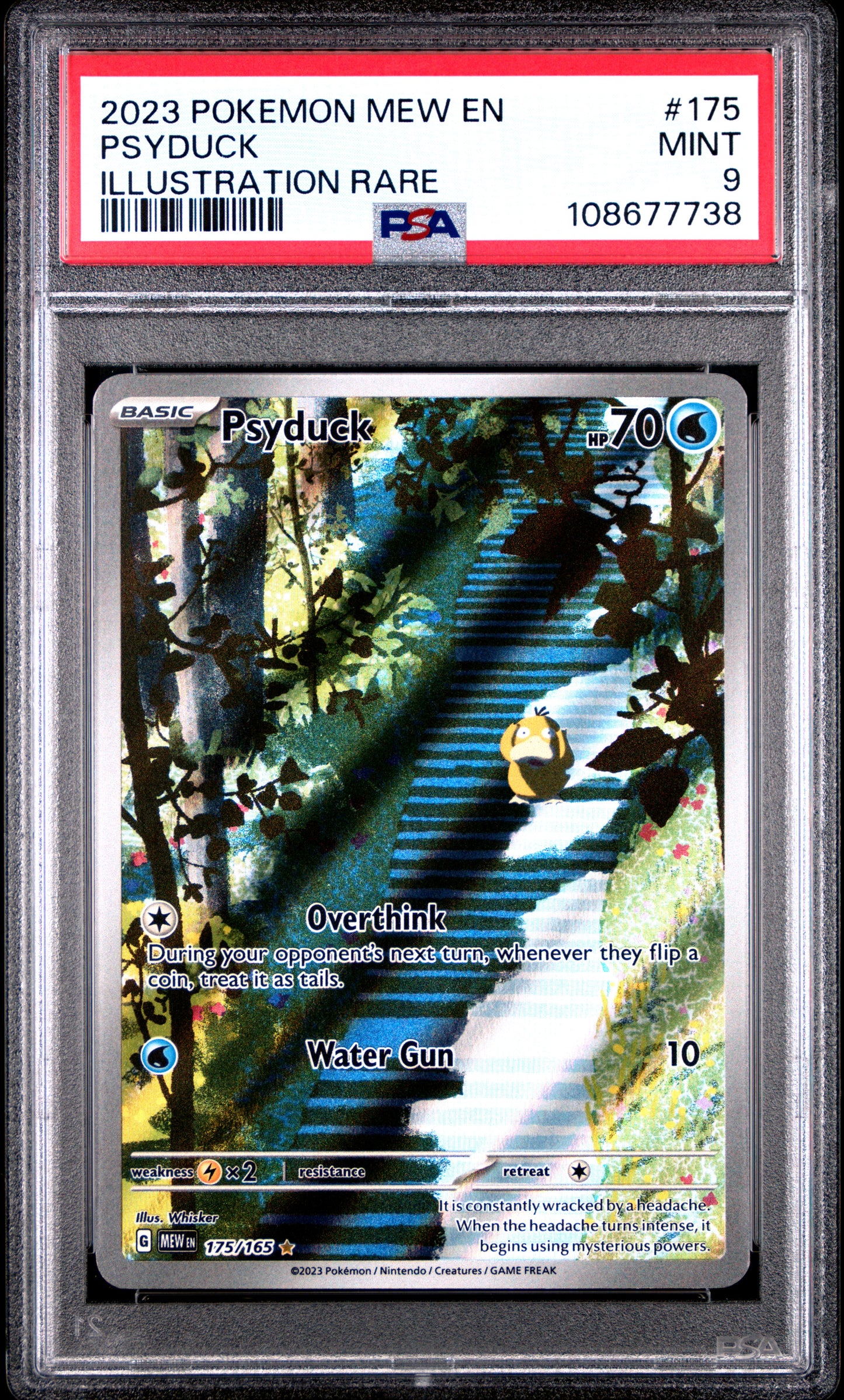 PSYDUCK 175/165 Common POKEMON MEW EN-151 ILLUSTRATION RARE PSA9 MINT 9 PSA population 5699 <a href=https://www.psacard.com/cert/108677738/psa>https://www.psacard.com/cert/108677738/psa</a>