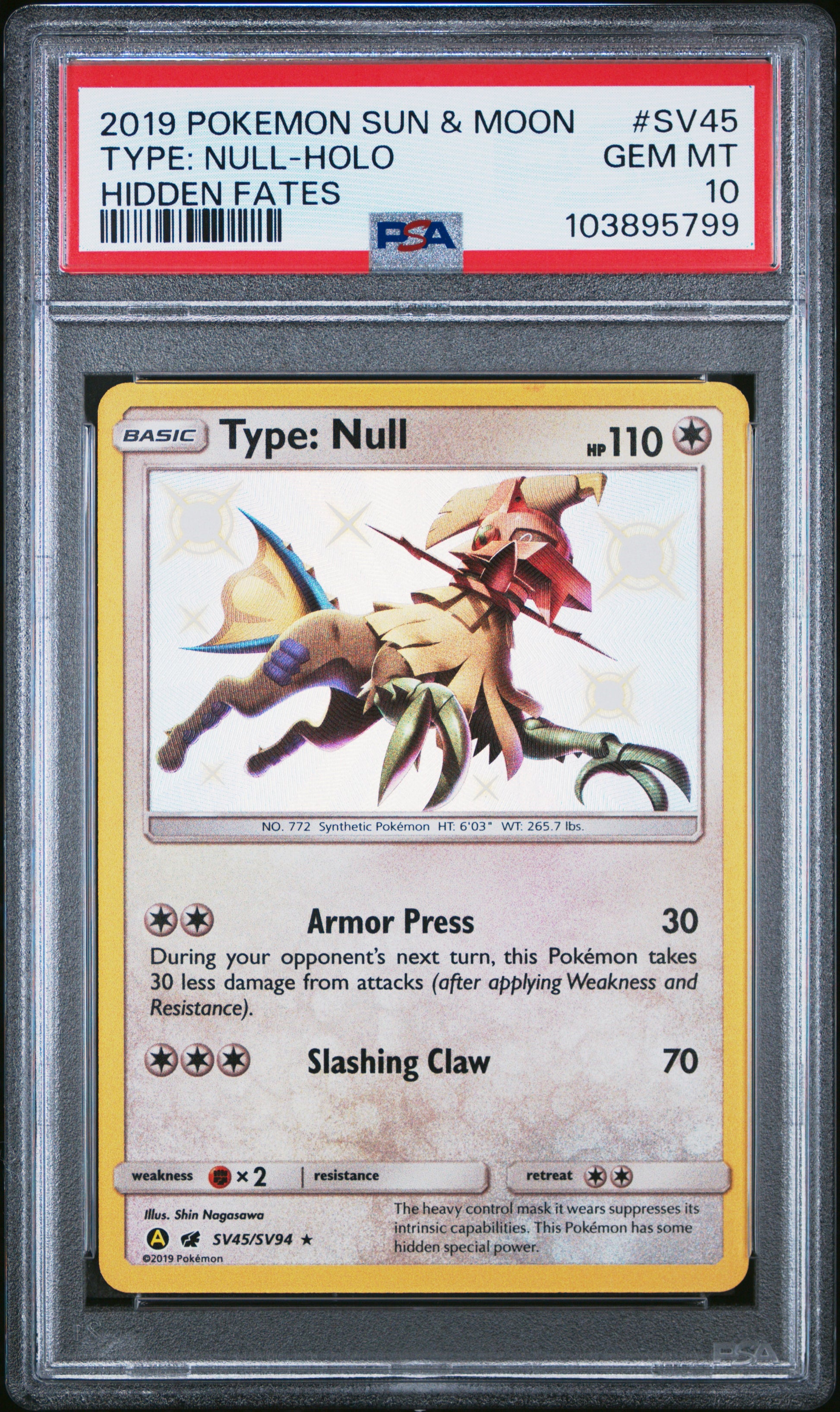 TYPE: NULL-HOLO SV45/SV94 Common POKEMON SUN & MOON HIDDEN FATES HIDDEN FATES PSA10 GEM MT 10 PSA population 886 <a href=https://www.psacard.com/cert/103895799/psa>https://www.psacard.com/cert/103895799/psa</a>