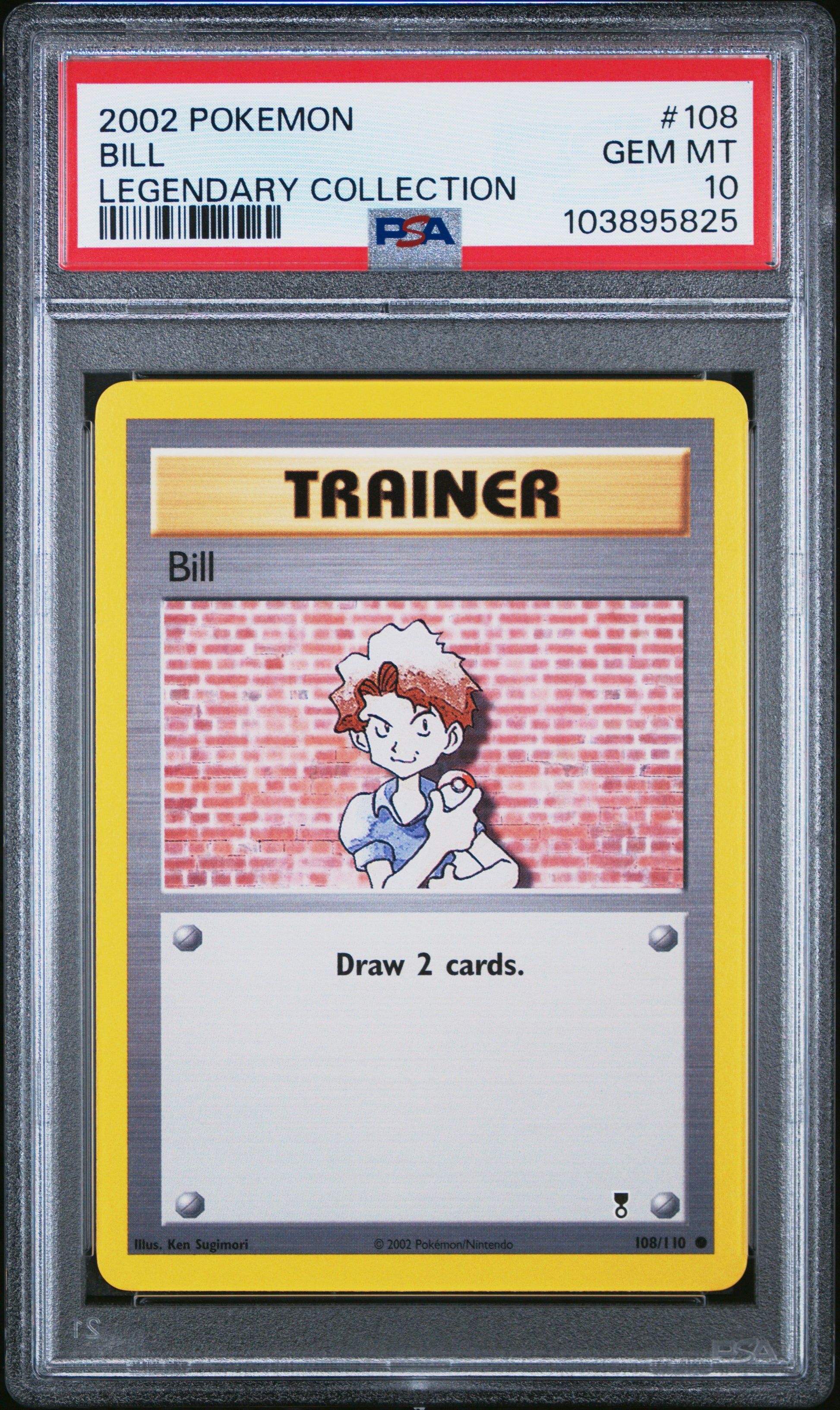 BILL 108/110 Common POKEMON LEGENDARY COLLECTION LEGENDARY COLLECTION PSA10 GEM MT 10 PSA population 49 <a href=https://www.psacard.com/cert/103895825/psa>https://www.psacard.com/cert/103895825/psa</a>