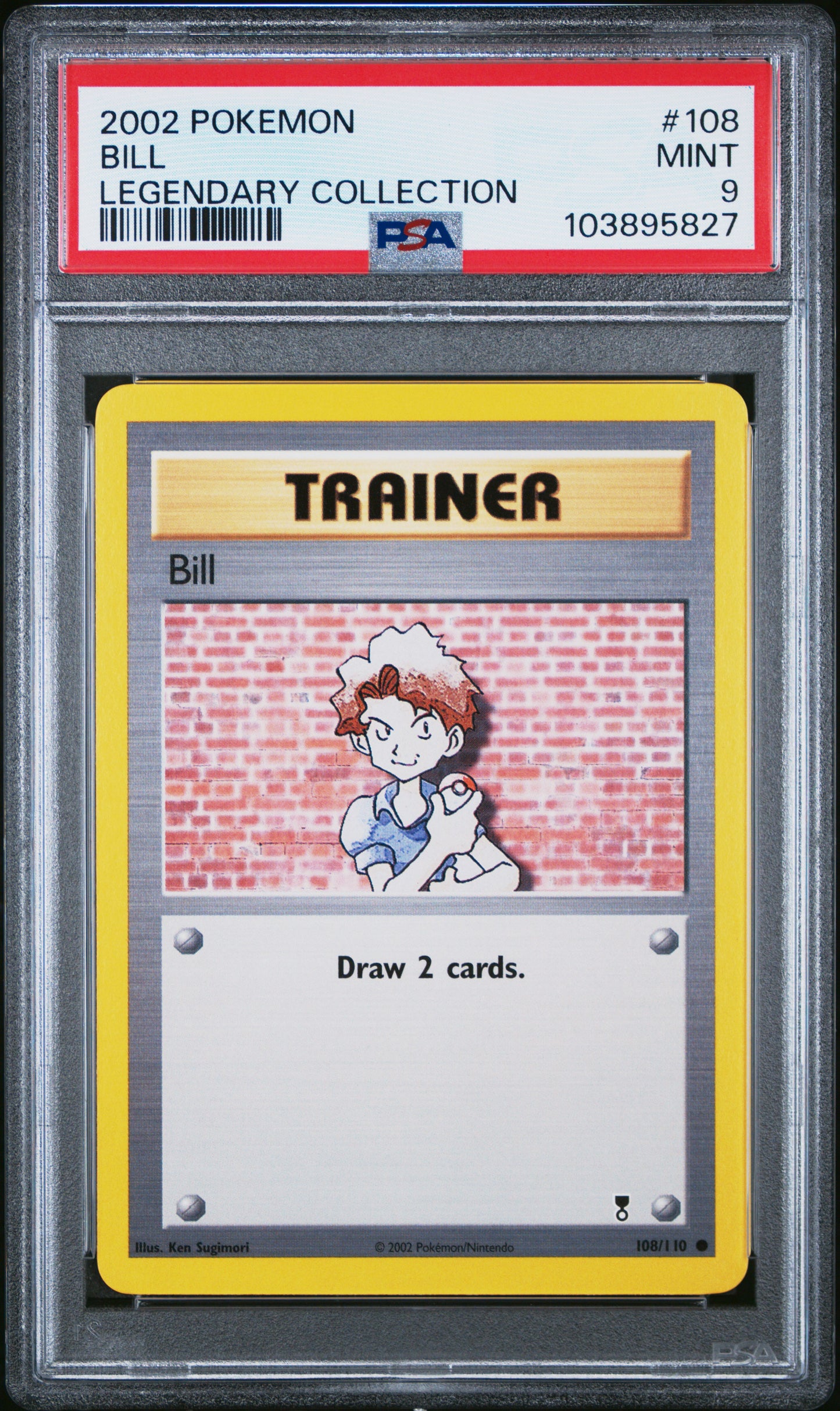 BILL 108/110 Common POKEMON LEGENDARY COLLECTION LEGENDARY COLLECTION PSA9 MINT 9 PSA population 55 <a href=https://www.psacard.com/cert/103895827/psa>https://www.psacard.com/cert/103895827/psa</a>