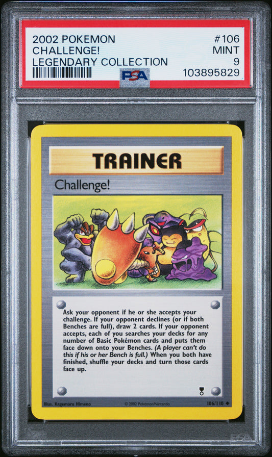 CHALLENGE! 106/110 Common POKEMON LEGENDARY COLLECTION LEGENDARY COLLECTION PSA9 MINT 9 PSA population 29 <a href=https://www.psacard.com/cert/103895829/psa>https://www.psacard.com/cert/103895829/psa</a>