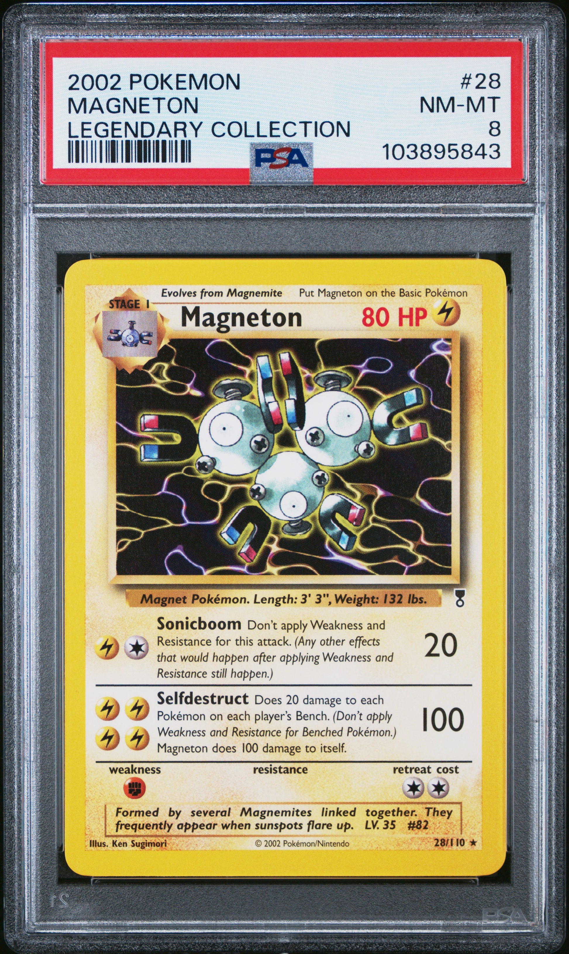 MAGNETON 28/110 Common POKEMON LEGENDARY COLLECTION LEGENDARY COLLECTION PSA8 NM-MT 8 PSA population 17 <a href=https://www.psacard.com/cert/103895843/psa>https://www.psacard.com/cert/103895843/psa</a>