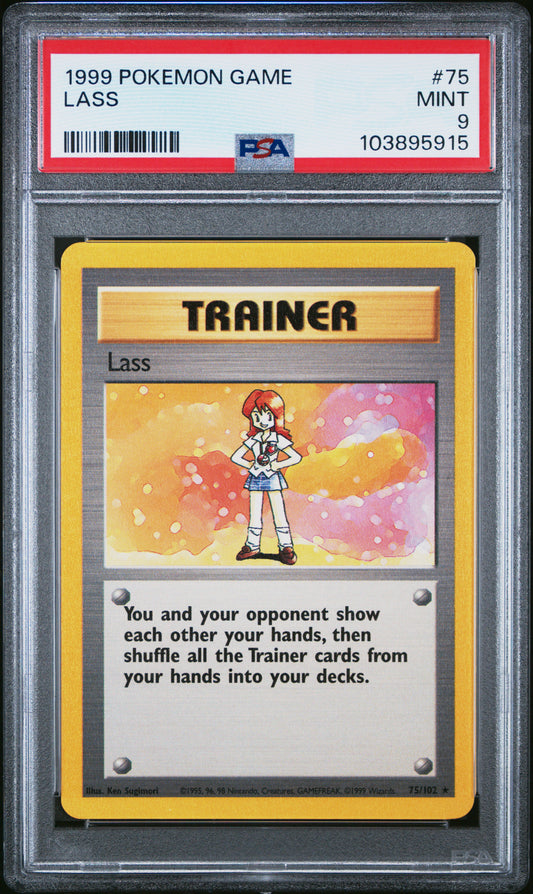 LASS 75/102 Unlimited POKEMON GAME PSA9 MINT 9 PSA population 456 <a href=https://www.psacard.com/cert/103895915/psa>https://www.psacard.com/cert/103895915/psa</a>