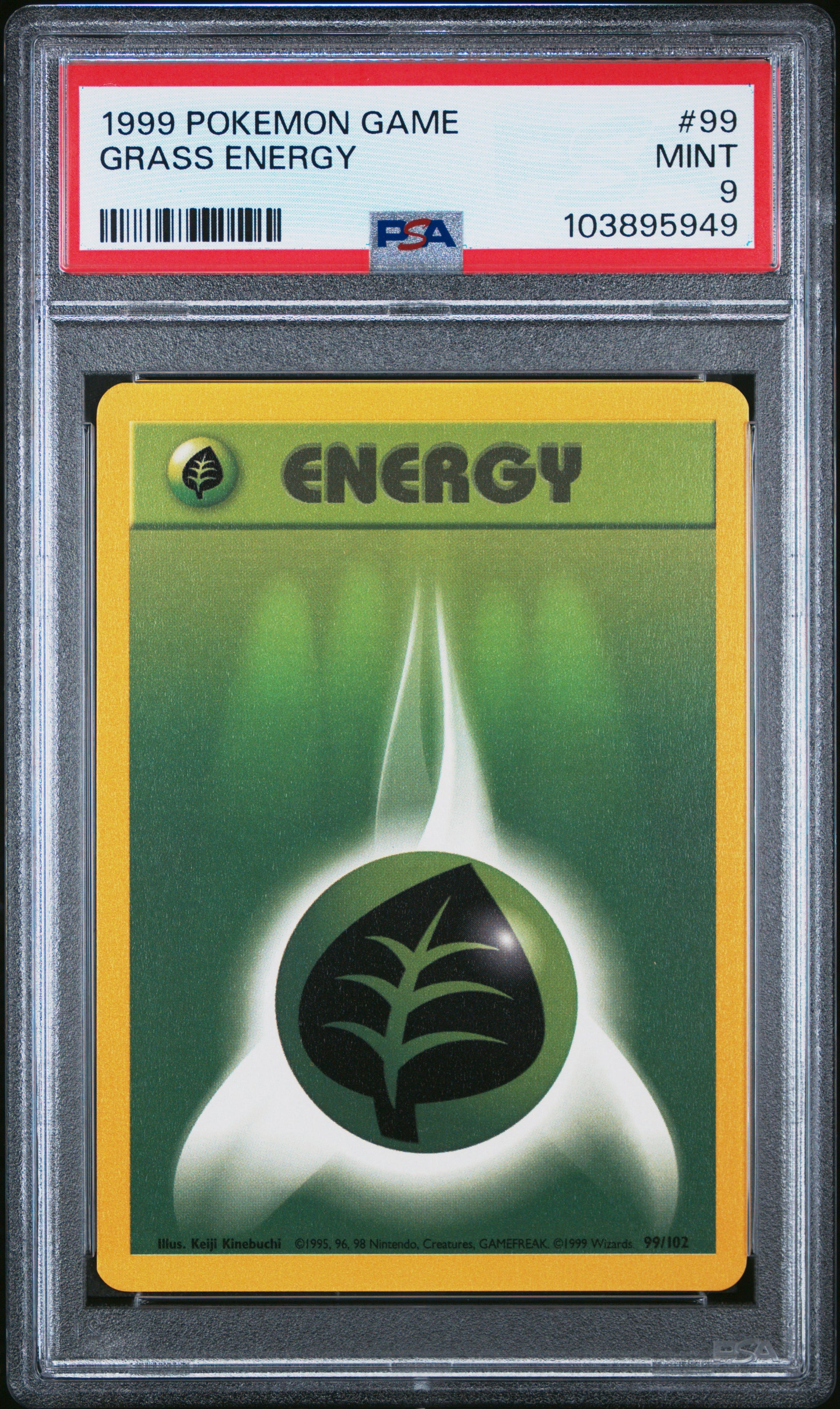 GRASS ENERGY 99/102 Unlimited POKEMON GAME PSA9 MINT 9 PSA population 461 <a href=https://www.psacard.com/cert/103895949/psa>https://www.psacard.com/cert/103895949/psa</a>