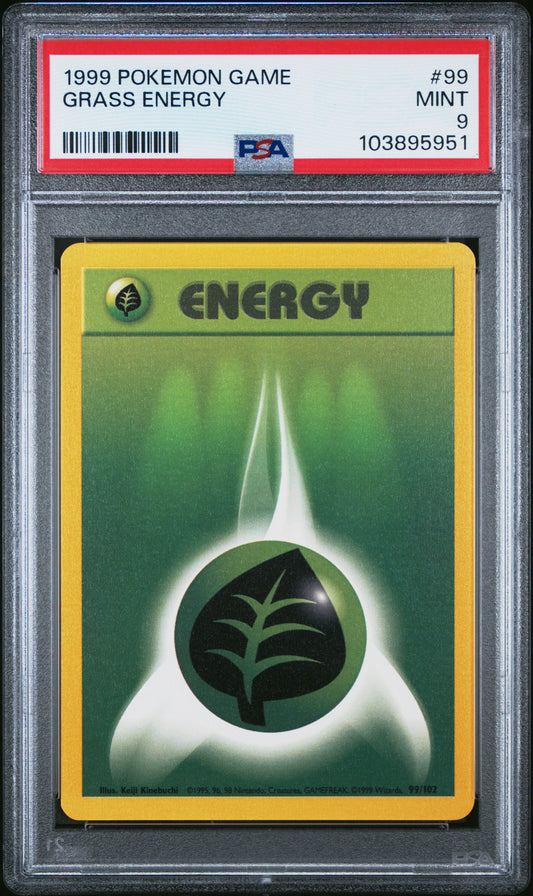 GRASS ENERGY 99/102 Unlimited POKEMON GAME PSA9 MINT 9 PSA population 461 <a href=https://www.psacard.com/cert/103895951/psa>https://www.psacard.com/cert/103895951/psa</a>
