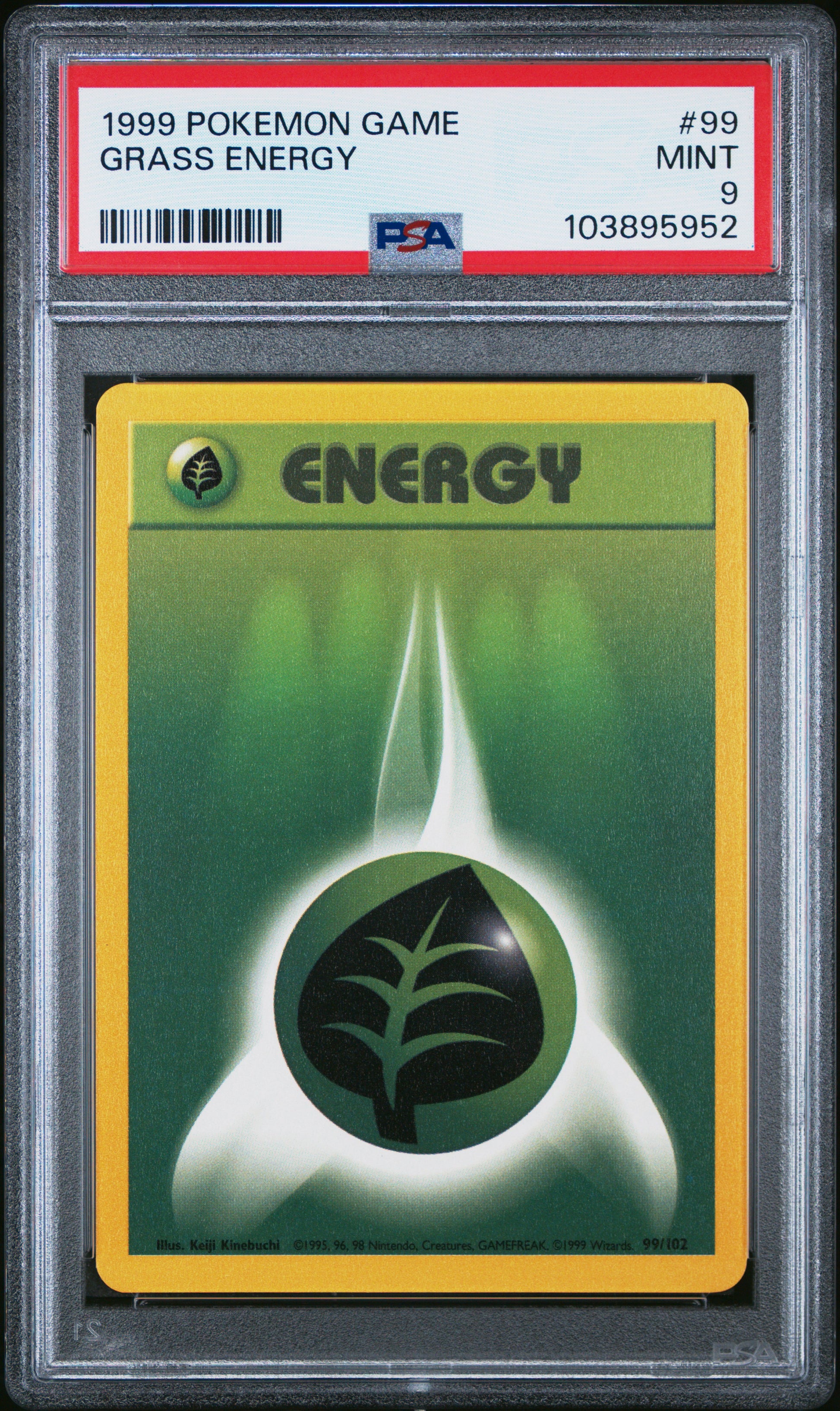 GRASS ENERGY 99/102 Unlimited POKEMON GAME PSA9 MINT 9 PSA population 461 <a href=https://www.psacard.com/cert/103895952/psa>https://www.psacard.com/cert/103895952/psa</a>