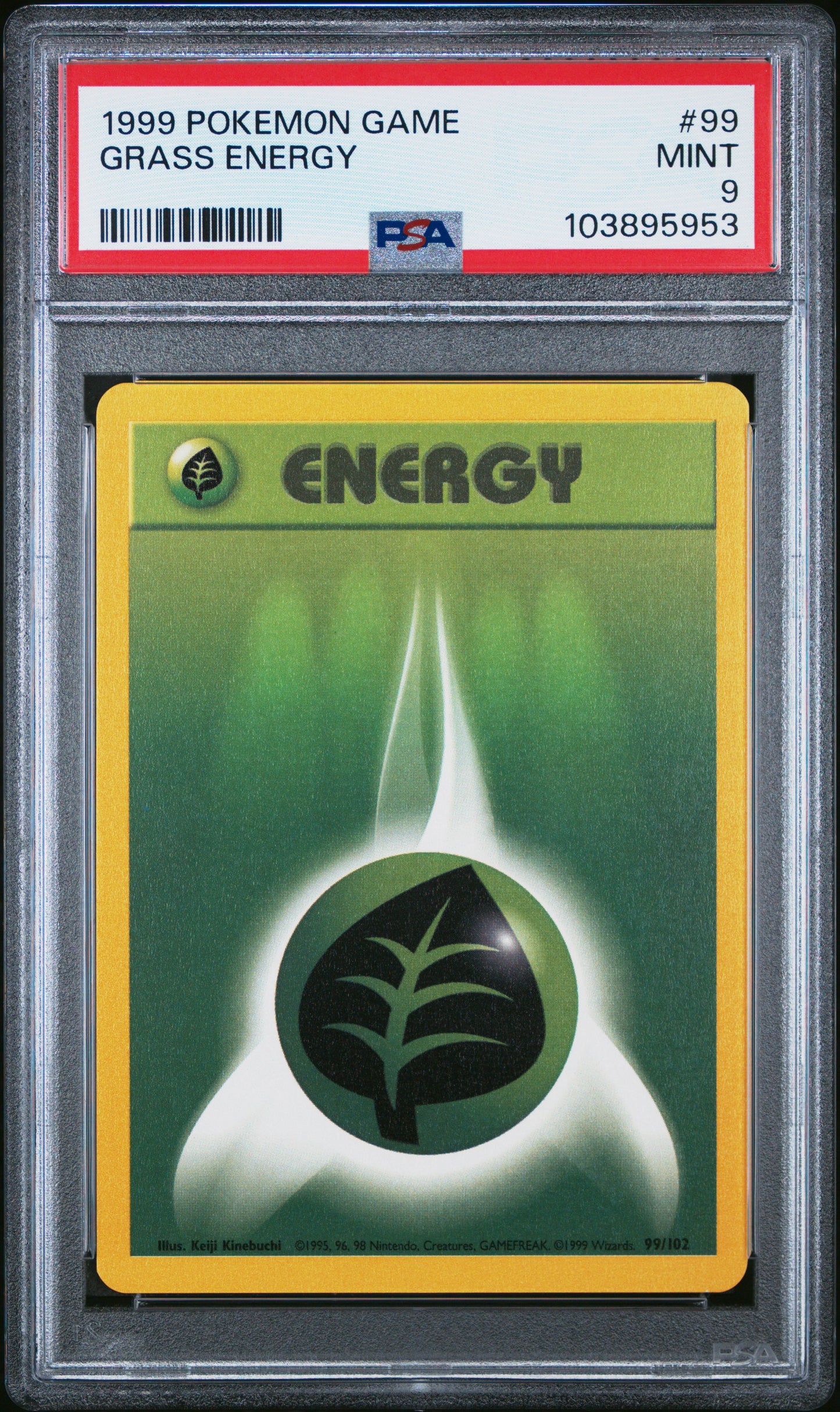 GRASS ENERGY 99/102 Unlimited POKEMON GAME PSA9 MINT 9 PSA population 461 <a href=https://www.psacard.com/cert/103895953/psa>https://www.psacard.com/cert/103895953/psa</a>