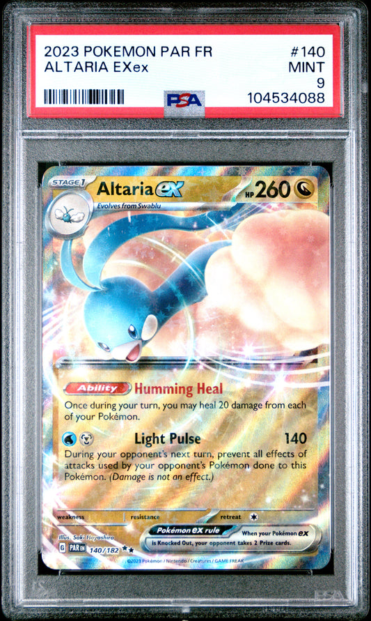 ALTARIA EXEX 140/182 [Holo]  POKEMON FRENCH PAR FR-PARADOX RIFT PSA9 MINT 9 PSA population 1 <a href=https://www.psacard.com/cert/104534088/psa>https://www.psacard.com/cert/104534088/psa</a>