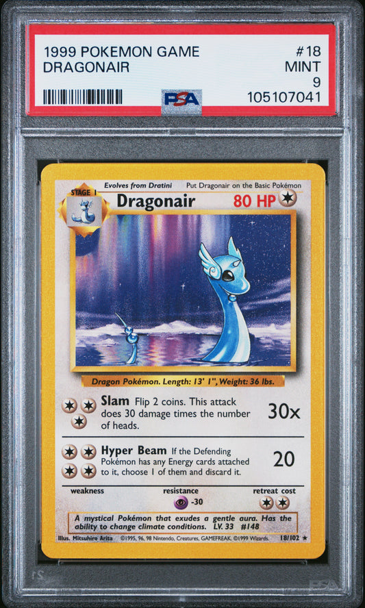 DRAGONAIR 18/102 Unlimited POKEMON GAME PSA9 MINT 9 PSA population 734 <a href=https://www.psacard.com/cert/105107041/psa>https://www.psacard.com/cert/105107041/psa</a>
