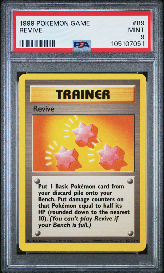REVIVE 89/102 Unlimited POKEMON GAME PSA9 MINT 9 PSA population 216 <a href=https://www.psacard.com/cert/105107051/psa>https://www.psacard.com/cert/105107051/psa</a>