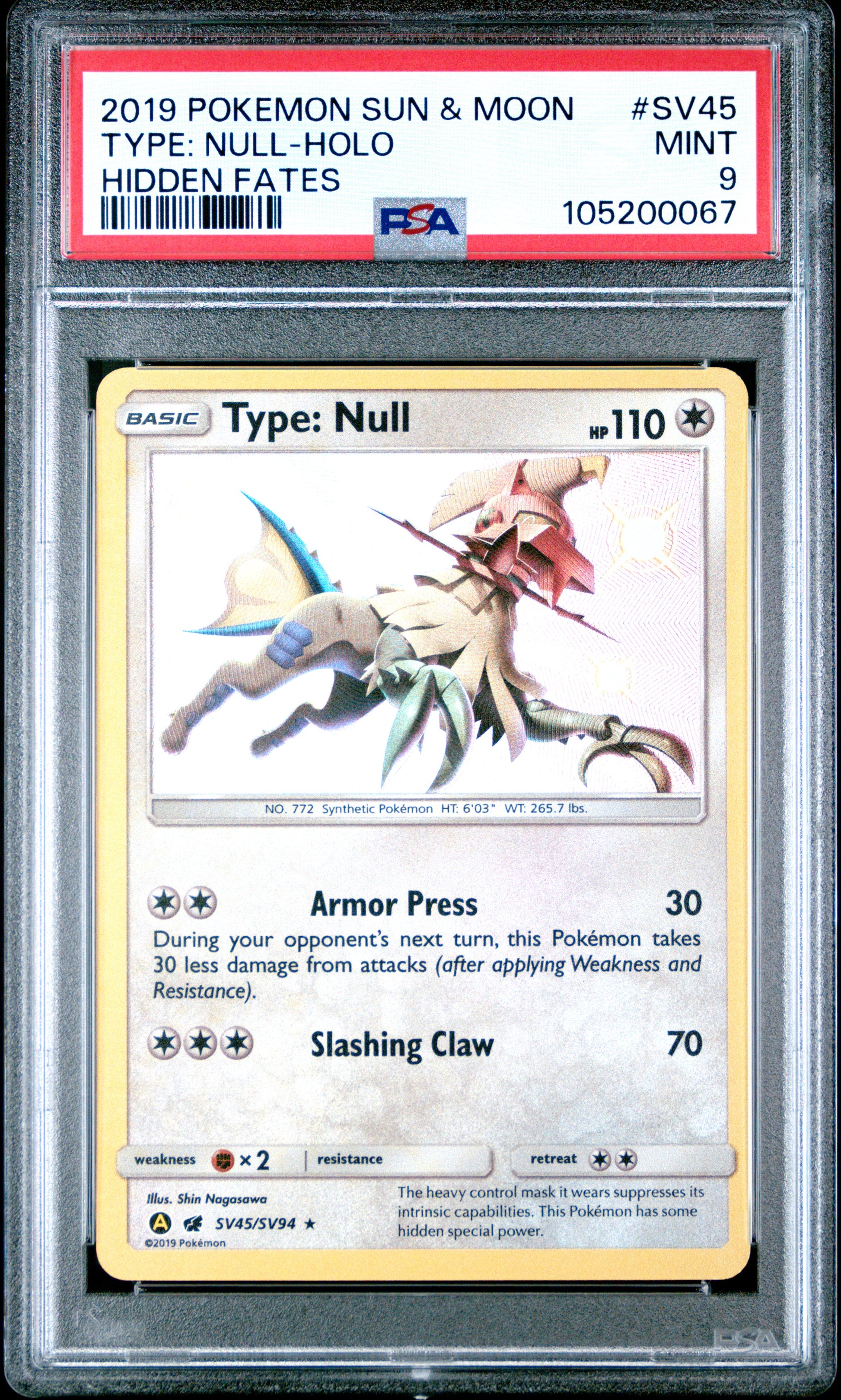 TYPE: NULL-HOLO SV45/SV94 Common POKEMON SUN & MOON HIDDEN FATES HIDDEN FATES PSA9 MINT 9 PSA population 488 <a href=https://www.psacard.com/cert/105200067/psa>https://www.psacard.com/cert/105200067/psa</a>