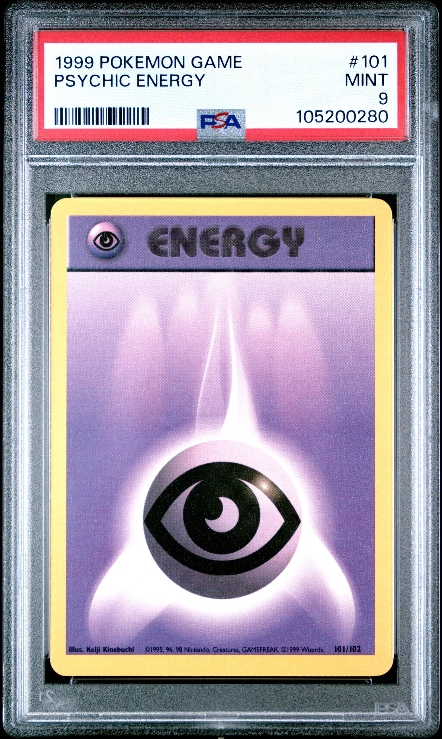PSYCHIC ENERGY 101/102 Unlimited POKEMON GAME PSA9 MINT 9 PSA population 513 <a href=https://www.psacard.com/cert/105200280/psa>https://www.psacard.com/cert/105200280/psa</a>