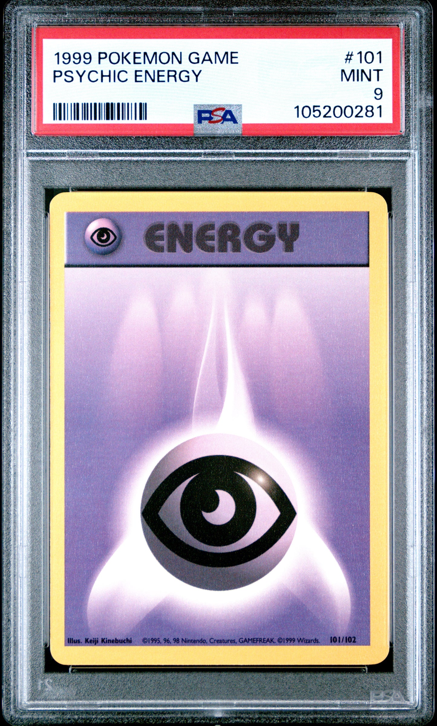 PSYCHIC ENERGY 101/102 Unlimited POKEMON GAME PSA9 MINT 9 PSA population 513 <a href=https://www.psacard.com/cert/105200281/psa>https://www.psacard.com/cert/105200281/psa</a>