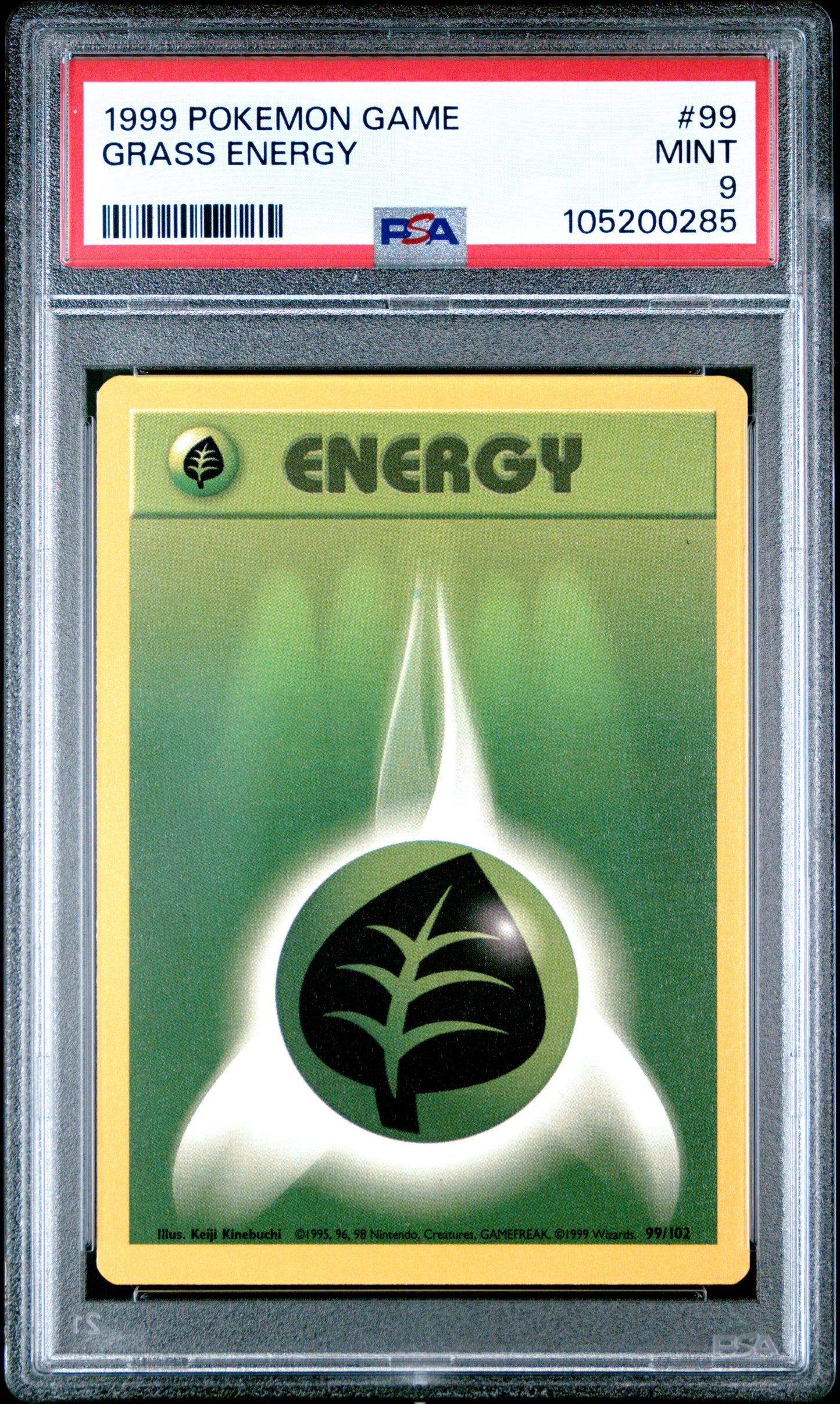 GRASS ENERGY 99/102 Unlimited POKEMON GAME PSA9 MINT 9 PSA population 461 <a href=https://www.psacard.com/cert/105200285/psa>https://www.psacard.com/cert/105200285/psa</a>