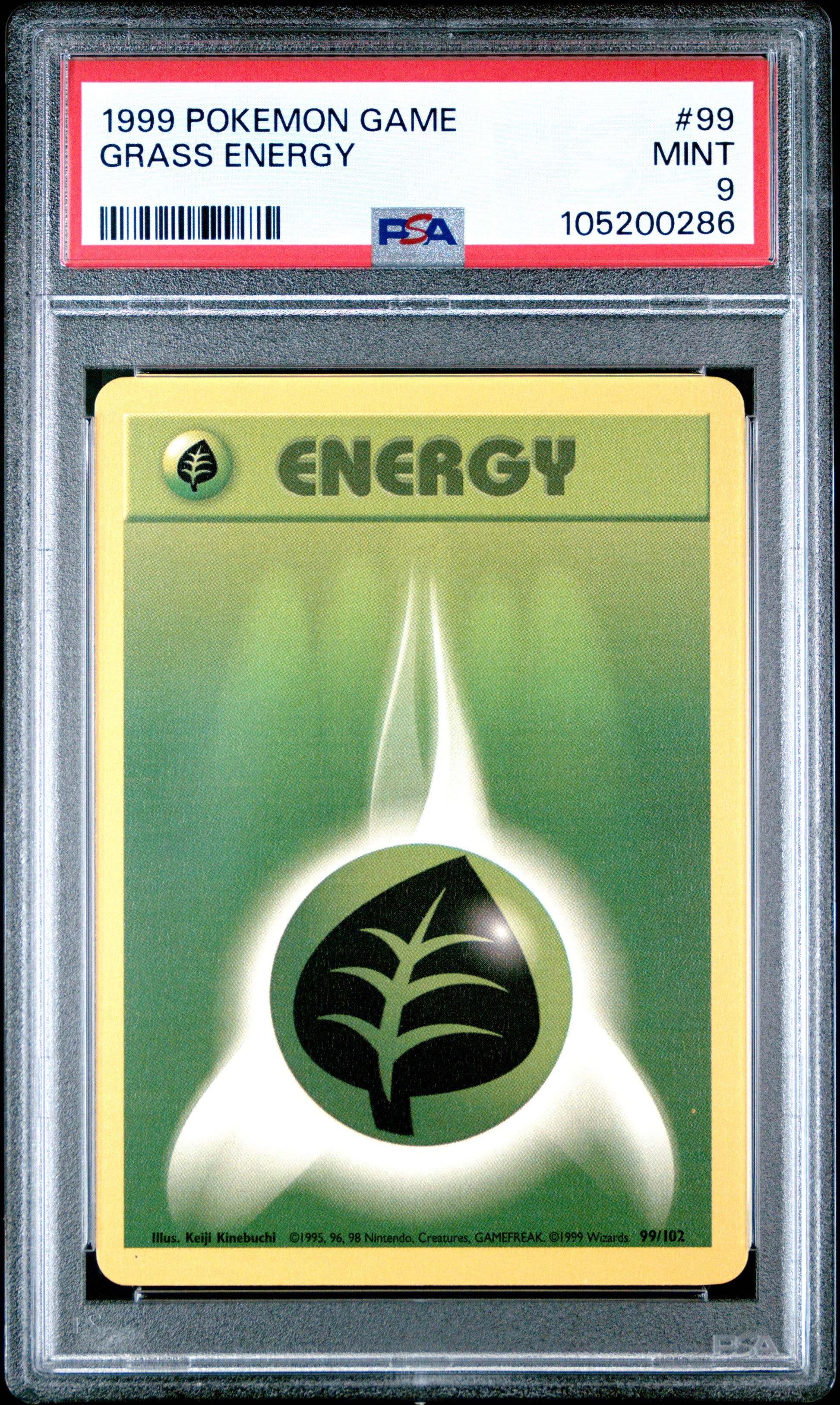 GRASS ENERGY 99/102 Unlimited POKEMON GAME PSA9 MINT 9 PSA population 461 <a href=https://www.psacard.com/cert/105200286/psa>https://www.psacard.com/cert/105200286/psa</a>