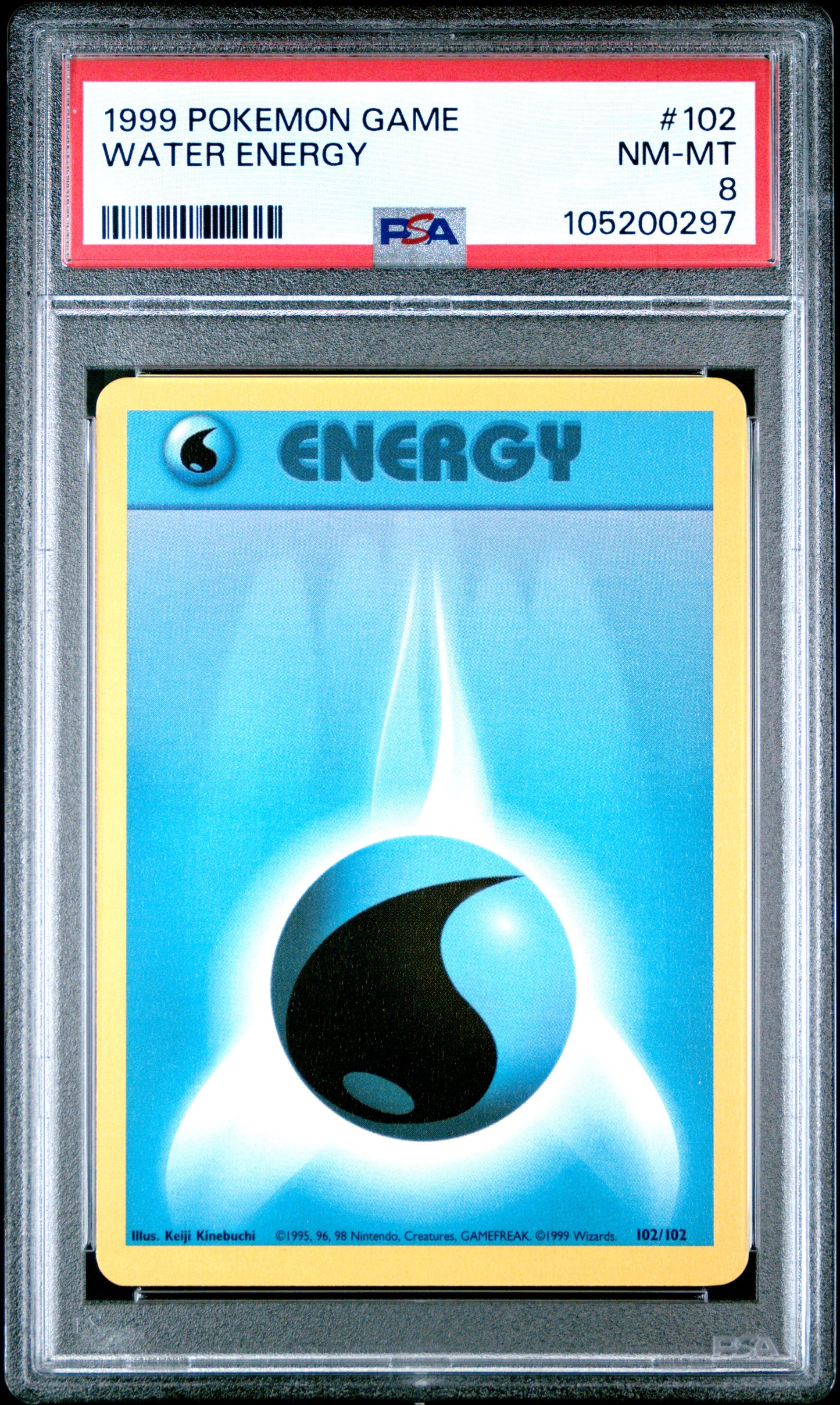 WATER ENERGY 102/102 Unlimited POKEMON GAME PSA8 NM-MT 8 PSA population 178 <a href=https://www.psacard.com/cert/105200297/psa>https://www.psacard.com/cert/105200297/psa</a>