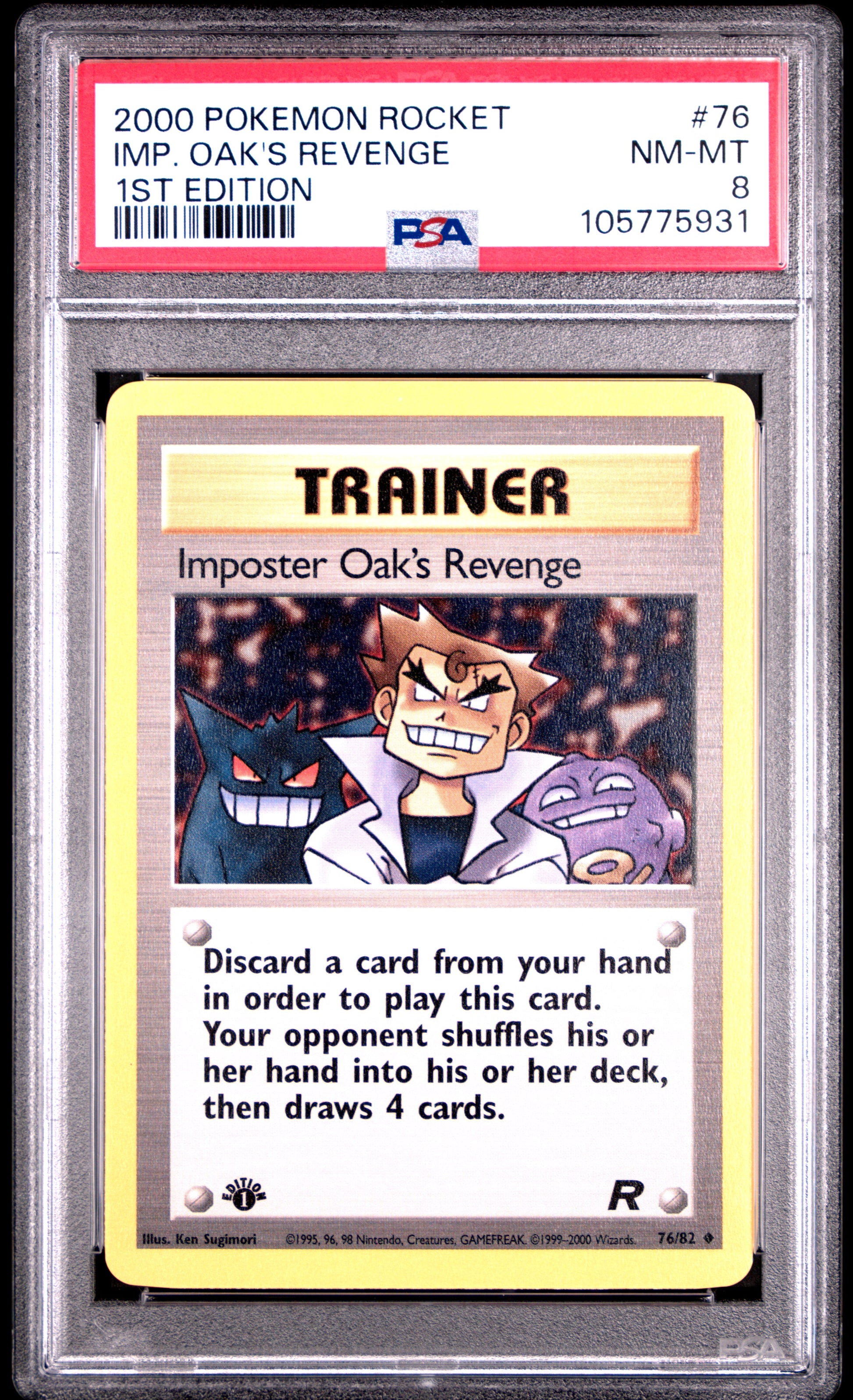 IMP. OAK'S REVENGE 76/82 [1st Edition] POKEMON ROCKET 1ST EDITION PSA8 NM-MT 8 PSA population 303 <a href=https://www.psacard.com/cert/105775931/psa>https://www.psacard.com/cert/105775931/psa</a>
