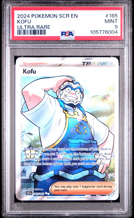 KOFU 165/142 Common POKEMON SCR EN-STELLAR CROWN ULTRA RARE PSA9 MINT 9 PSA population 110 <a href=https://www.psacard.com/cert/105776004/psa>https://www.psacard.com/cert/105776004/psa</a>
