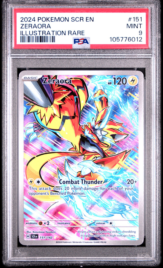 ZERAORA 151/142 Common POKEMON SCR EN-STELLAR CROWN ILLUSTRATION RARE PSA9 MINT 9 PSA population 2192 <a href=https://www.psacard.com/cert/105776012/psa>https://www.psacard.com/cert/105776012/psa</a>