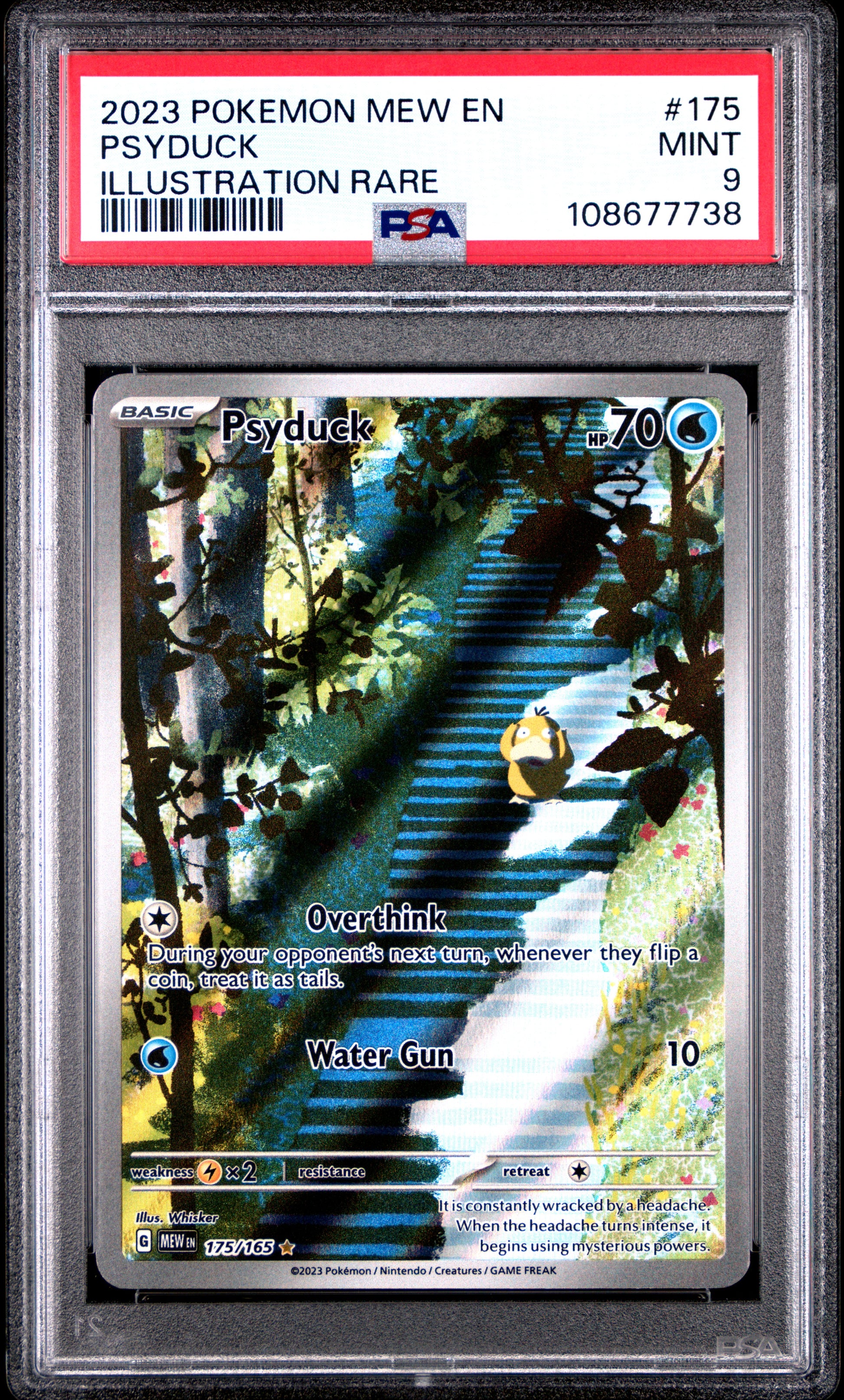 PSYDUCK 175/165 Common POKEMON MEW EN-151 ILLUSTRATION RARE PSA9 MINT 9 PSA population 5699 <a href=https://www.psacard.com/cert/108677738/psa>https://www.psacard.com/cert/108677738/psa</a>