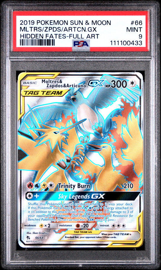 MLTRS/ZPDS/ARTCN.GX 66/68 Common POKEMON SUN & MOON HIDDEN FATES HIDDEN FATES-FULL ART PSA9 MINT 9 PSA population 4589 <a href=https://www.psacard.com/cert/111100433/psa>https://www.psacard.com/cert/111100433/psa</a>