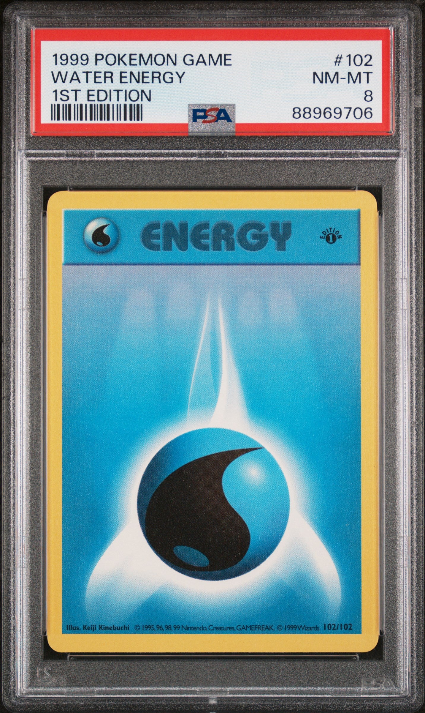 WATER ENERGY 102/102 [1st Edition]  POKEMON GAME 1ST EDITION PSA8 NM-MT 8 PSA population 384 <a href=https://www.psacard.com/cert/88969706/psa>https://www.psacard.com/cert/88969706/psa</a>