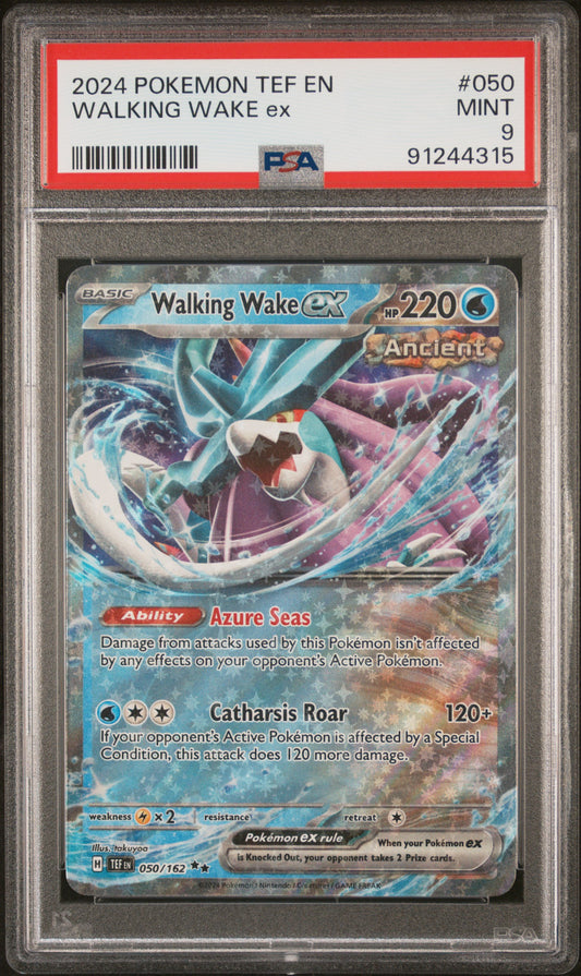 WALKING WAKE EX 50/162 Common POKEMON TEF EN-TEMPORAL FORCES PSA9 MINT 9 PSA population 55 <a href=https://www.psacard.com/cert/91244315/psa>https://www.psacard.com/cert/91244315/psa</a>