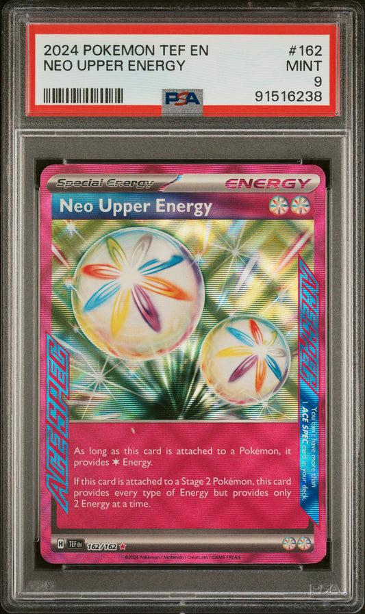 NEO UPPER ENERGY 162/162 Common POKEMON TEF EN-TEMPORAL FORCES PSA9 MINT 9 PSA population 89 <a href=https://www.psacard.com/cert/91516238/psa>https://www.psacard.com/cert/91516238/psa</a>
