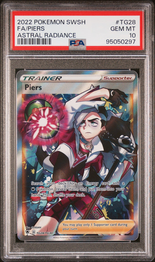 FA/PIERS TG28/TG30 Common POKEMON SWORD & SHIELD ASTRAL RADIANCE ASTRAL RADIANCE PSA10 GEM MT 10 PSA population 101 <a href=https://www.psacard.com/cert/95050297/psa>https://www.psacard.com/cert/95050297/psa</a>